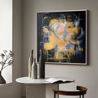 Midnight Gold Abstract Painting