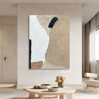 Wabi-Sabi Abstract Landscape Bas-Relief Painting