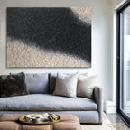 Black And White Textured Wall Art Wabi Sabi