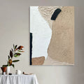 Wabi-Sabi Abstract Landscape Bas-Relief Painting