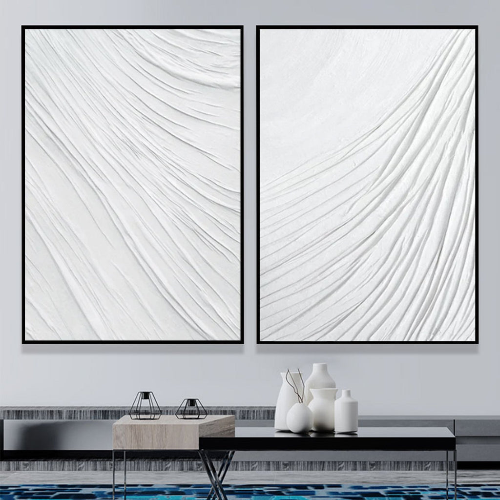 Wall Art Abstract Linear Pattern Modern Minimalism Linen