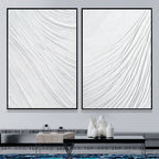 Wall Art Abstract Linear Pattern Modern Minimalism Linen