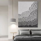 Gray Mountain Texture Wall Art Minimalist