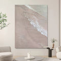 Wabi-Sabi Wall Art Soft Pink Beach Wave Painting