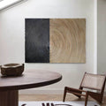 Concentric Circles Bas-Relief Painting