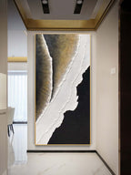 Luxury Abstract Geode Relief Painting