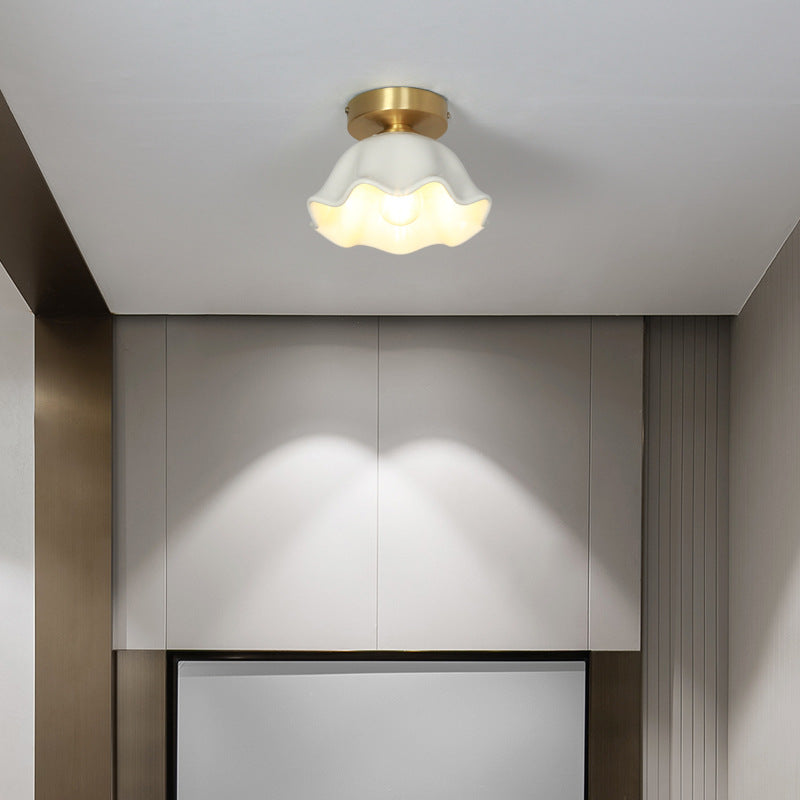 Arisha Retro Metal Flush Mount Ceiling Light Brass
