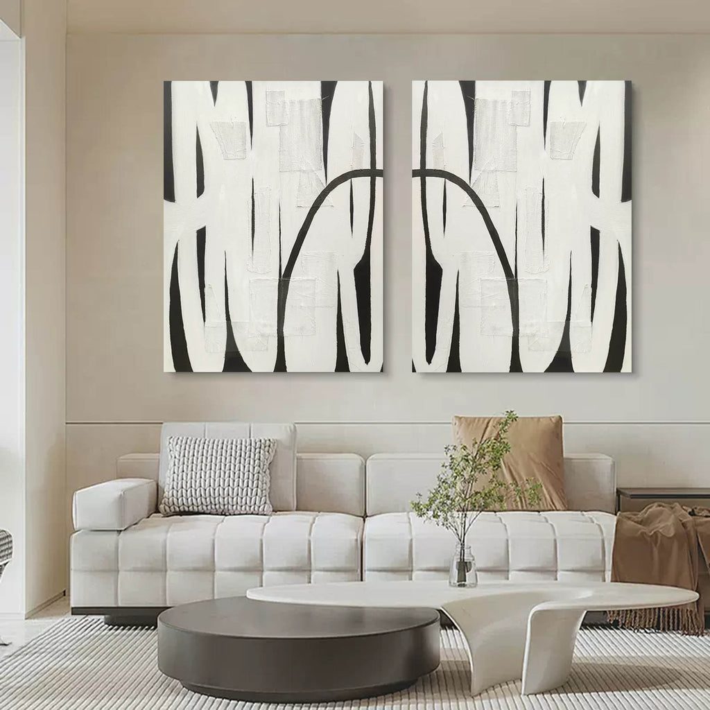 Wall Art Abstract Minimalist Modern Geometric