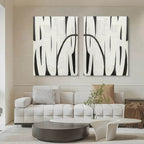 Wall Art Abstract Minimalist Modern Geometric