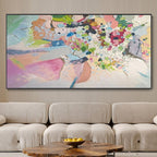 Vibrant Confetti Dot Impasto Painting
