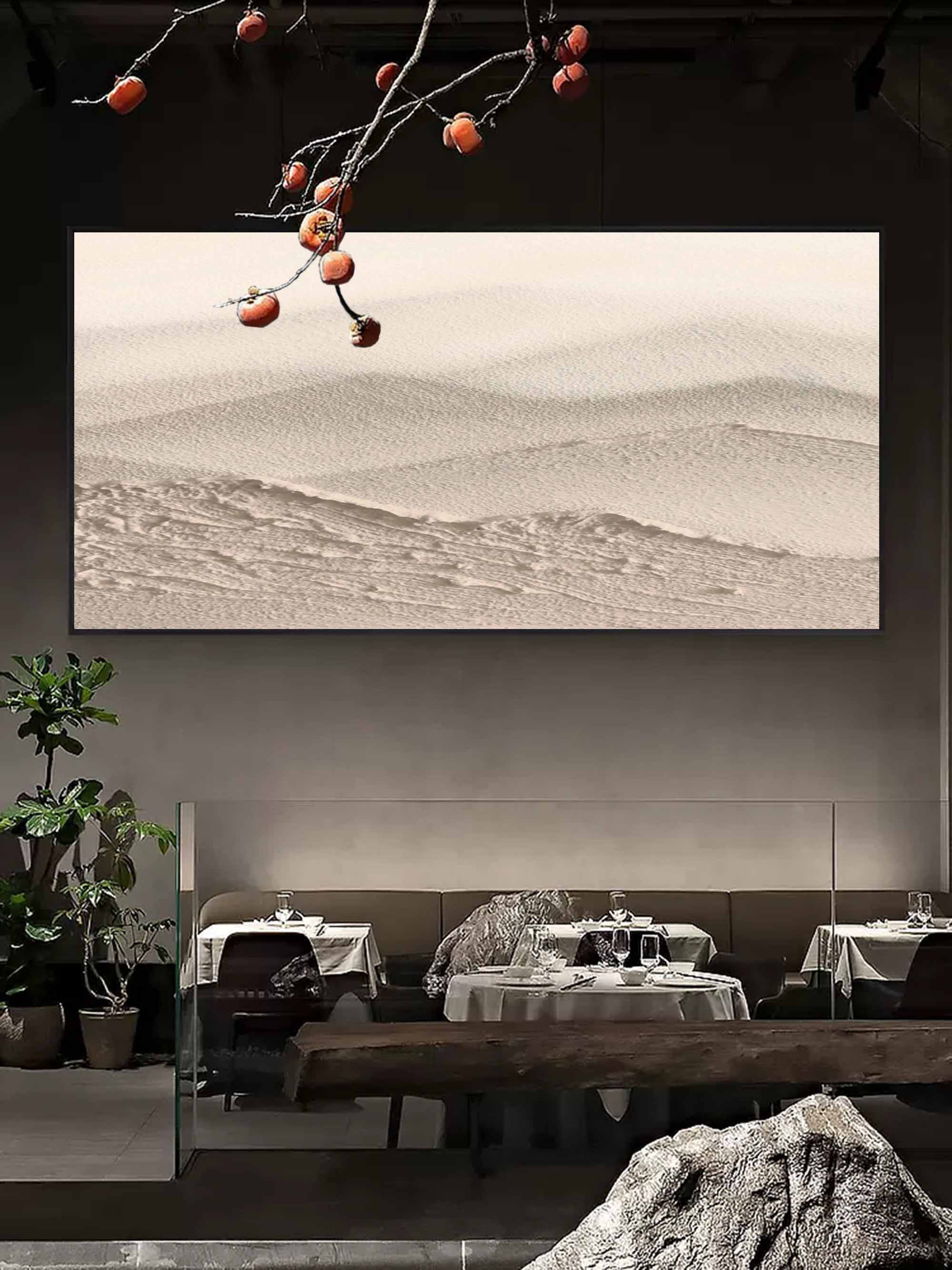 Minimalist Dune Landscape Art Oil Painting
