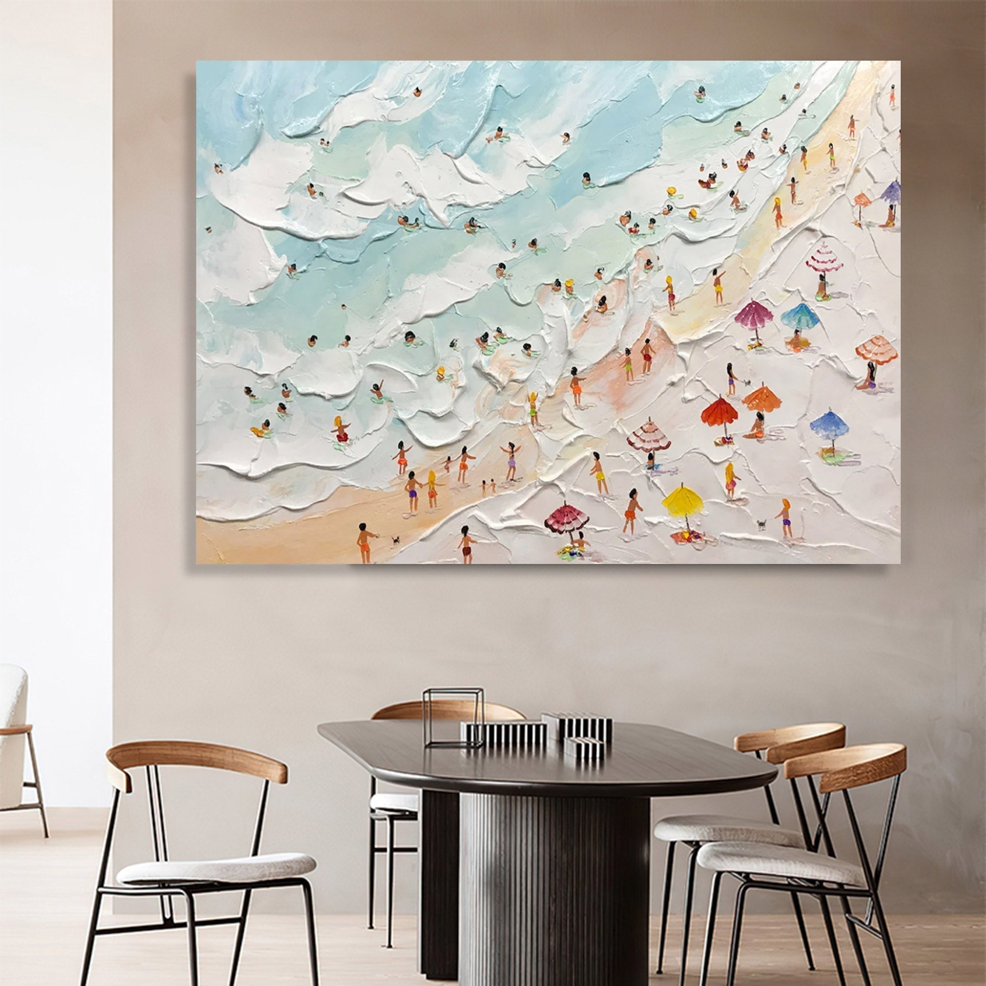 Isla Plaster Art Beach Textured Wall Art