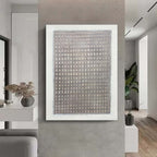Minimalist Textured Grid Painting