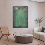 Teal Colorful Wall Art Painting