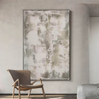 Soft Neutral Textured Brushstroke Oil Painting