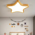 Aria Modern Flush Mount Ceiling Light Wood Living Room/Bedroom