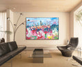 Floral Impressionist Cityscape Oil Painting