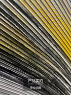 Dynamic Curved Brushstroke Oil Painting Long Wall Art