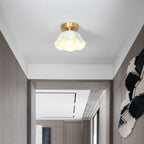 Arisha Retro Metal Flush Mount Ceiling Light Brass