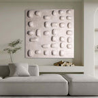 Wabi Sabi 3D Granular Texture Wall Art Minimalist Decor