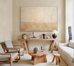 Wabi-Sabi Textured Wall Art Warm Beige Earth