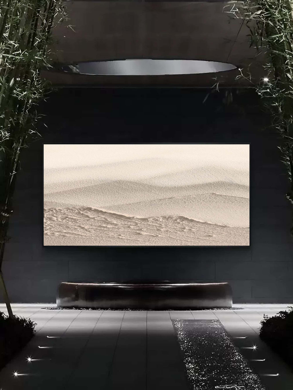 Minimalist Dune Landscape Art Oil Painting