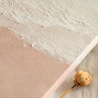 Wabi-Sabi Wall Soft Pink Beach Sunset Abstract Painting