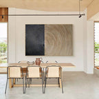 Concentric Circles Bas-Relief Painting