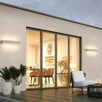 Fyra LED Outdoor Wall Lamp, Black & White