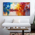 Vibrant Colorful Impasto Landscape Oil Painting