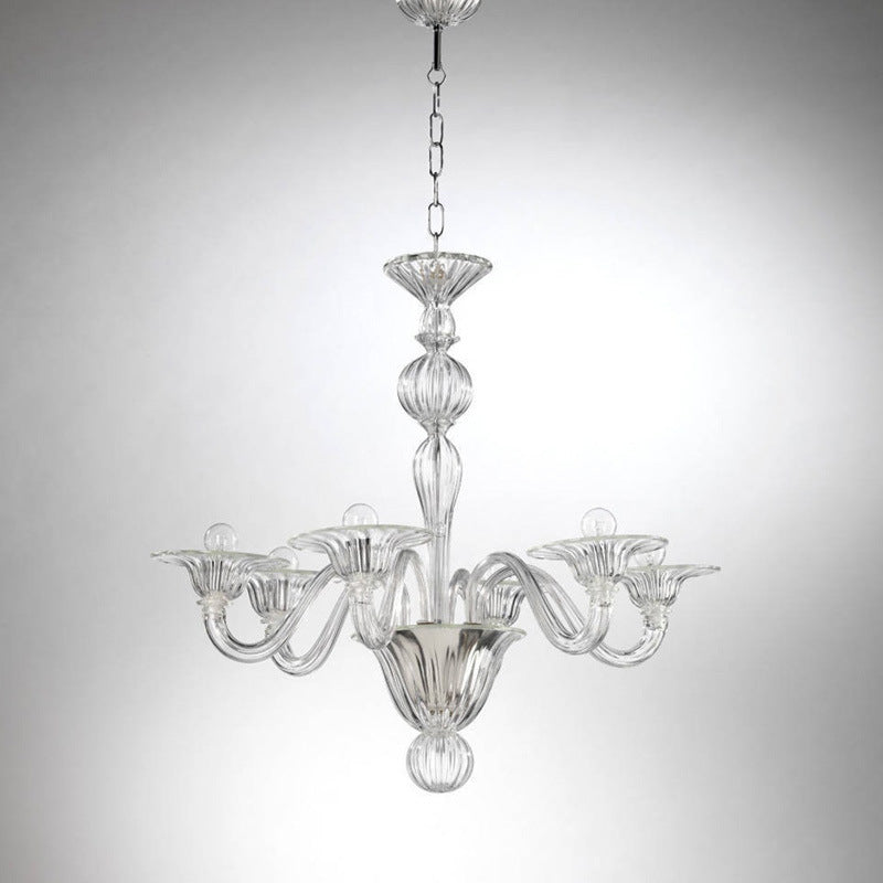 Silva   Chandelier Retro Glass  Yellow&Green&Clear