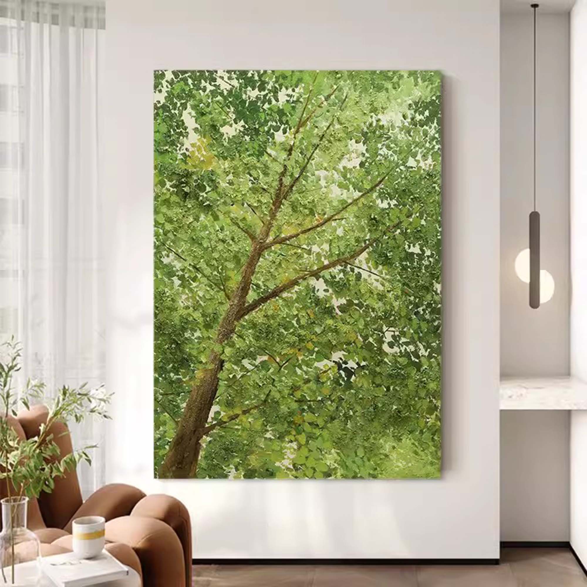 Lush Canopy Oil Painting Impressionist