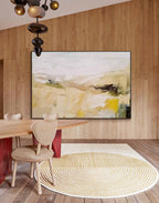 Neutral Tone Impasto Abstract Oil Painting