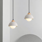 Muto Modern Pendant Light Cement White Bedroom/Kitchen Island