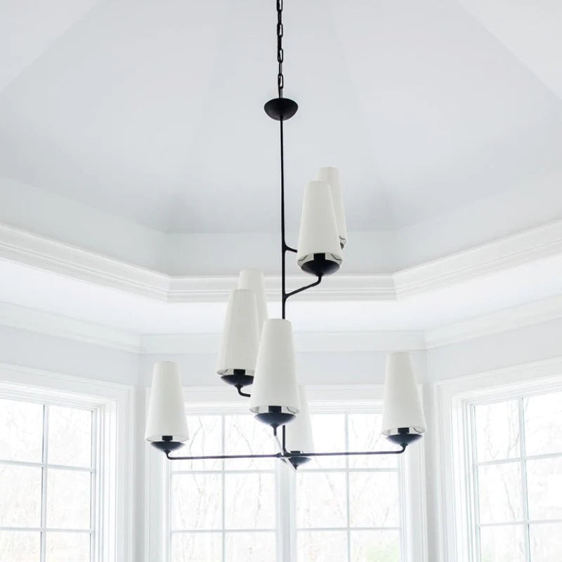 Silva Vintage LED Chandeliers White Black Bedroom Kitchen