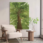 Majestic Oak Tree from Below Painting