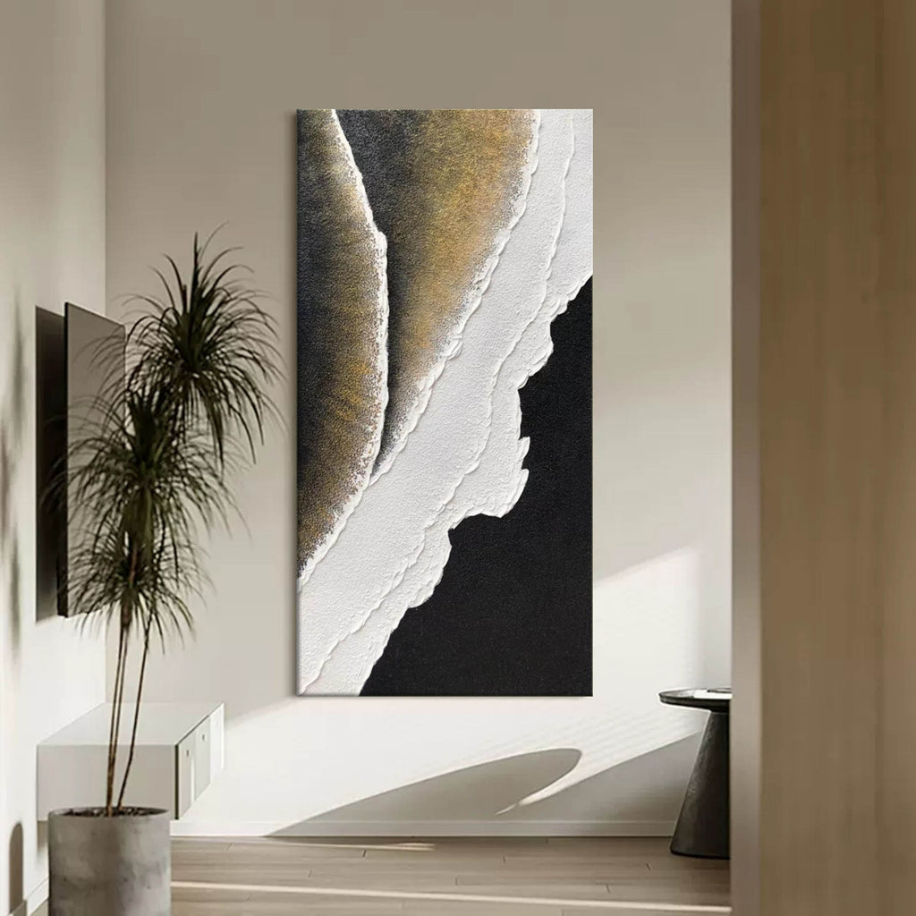 Luxury Abstract Geode Relief Painting