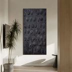 Plaster Art Dark Textured Stone Pattern Abstract Painting