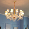 Kristy LED Chandelier Crystal Metal Glass Living Room Bedroom