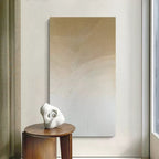 Wabi-Sabi Flowing Lines Bas-Relief Painting