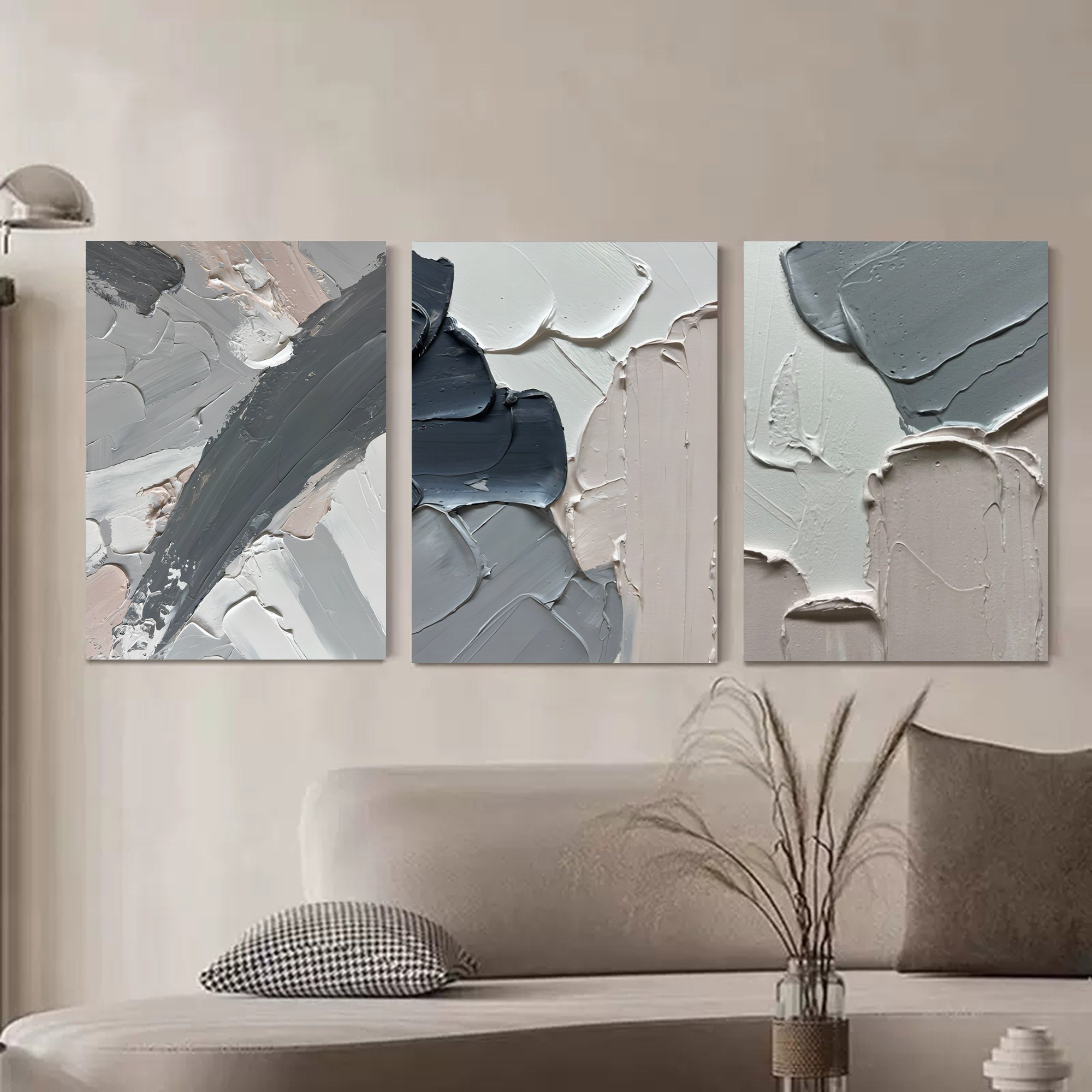 Wall Art Abstract Minimalist Impasto Elegant
