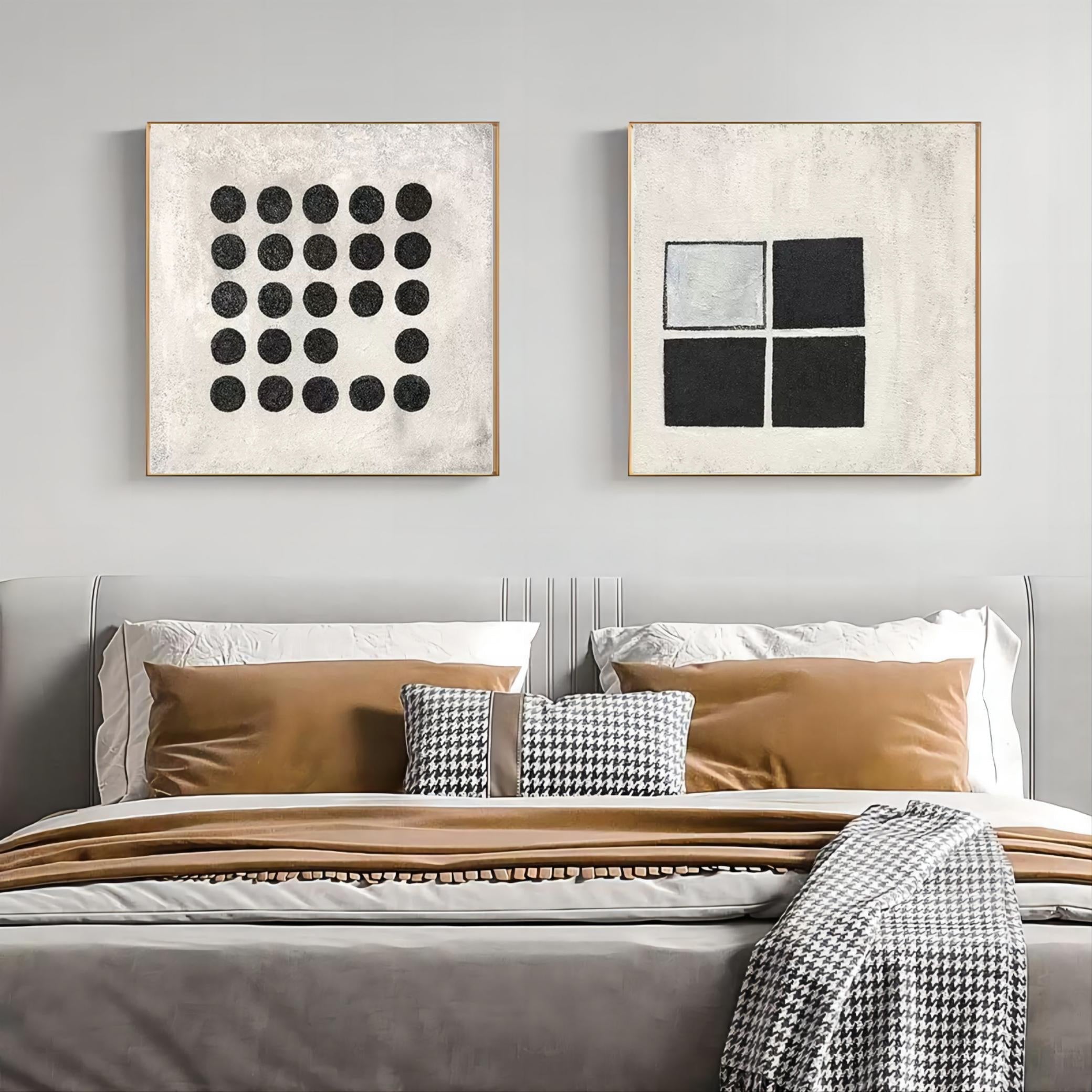 Wall Art Abstract Geometric Modern Serene