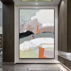 Abstract Impasto Color Block Painting