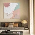 Soft Pastel Impasto Oil Painting 3D Texture