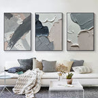 Wall Art Abstract Minimalist Impasto Elegant