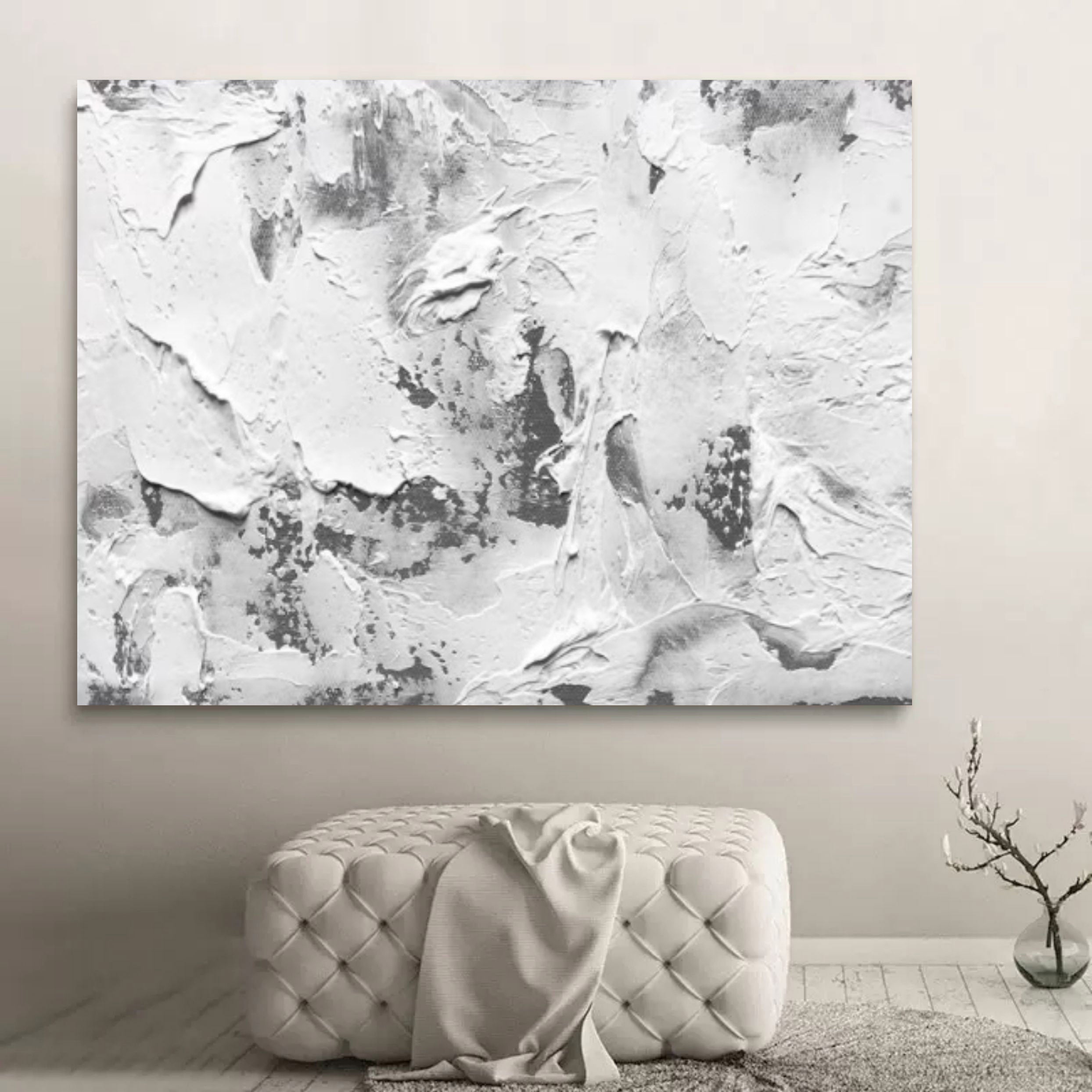 Wall Art Abstract Landscape Wabi-Sabi Linen Canvas