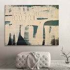 Textured Minimalist Abstract Bas-Relief Painting