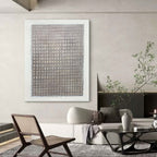 Minimalist Textured Grid Painting