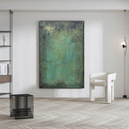 Teal Colorful Wall Art Painting