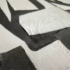 Monochrome Abstract Triptych Oil Painting